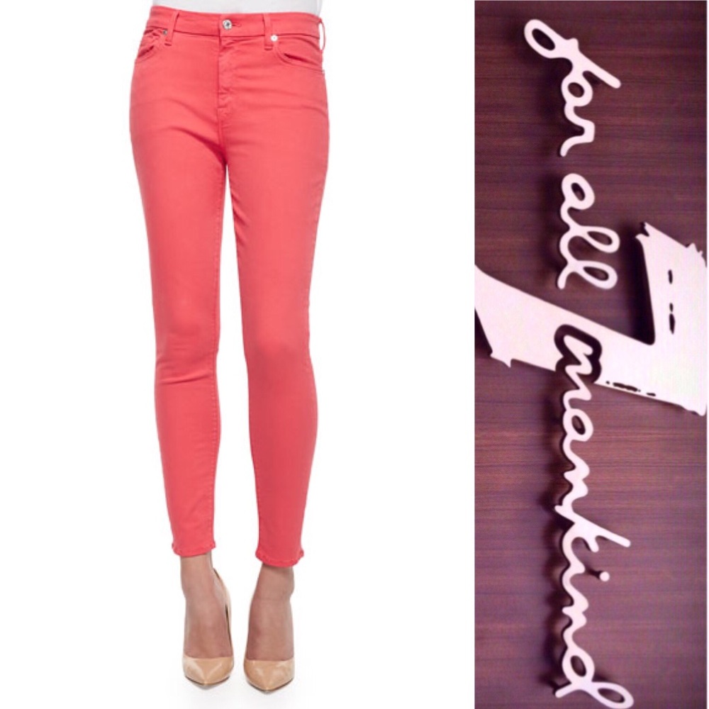 7 FAM For All Mankind Skinny Cropped Jeans